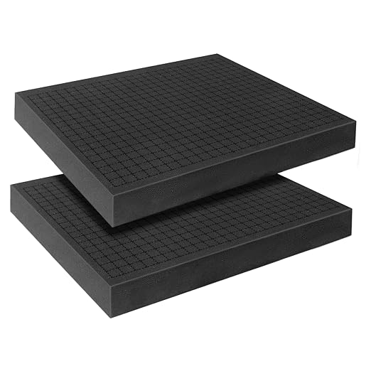 Pick and Pluck Foam Sheets, 2Pcs 16 x 12 x 2 Inch Pick Apart Foam Inserts for Camera Storage, Crafts, Tool Box, Storage Drawer by YIENFBEV