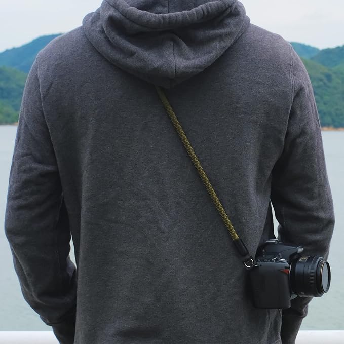 Vintage Camera Neck Strap,Nylon Rope Camera Shoulder Straps for Photographers Film DSLR - Image 3