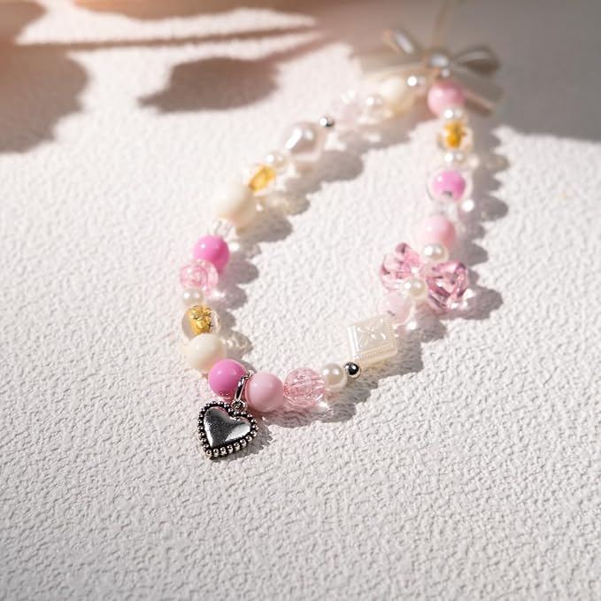 Beaded Camera Wrist Strap Cute Digital Camera Charm Strap, Phone Charm Wristlet Strap for Camera Accessories - Image 2