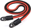 Paracord Camera Strap Long Camera Neck Shoulder Strap for SLR DSLR Digital Mirrorless Cameras 47inch/120cm Red Black by HITHUT