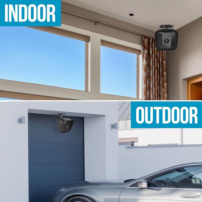 Frienda 360 Degree Adjustable Wall Mount Bracket and Silicone Protective Skin Compatible with Blink Xt Indoor Outdoor Security Camera(1,Black) - Image 7