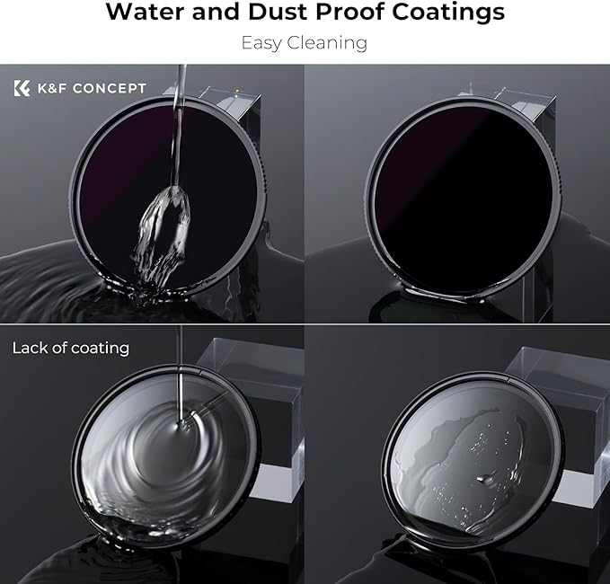 K&F CONCEPT 49mm ND100000(16.6 Stops) High Definition ND Lens Filter | Optical Glass Fixed Neutral Density Lens Filter with 28 Multi-Layer Coatings (Nano X Series) FN706 - Image 7