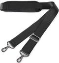 MOSISO 56 inch Shoulder Strap, Adjustable Soft Universal Non-Slip Strap | Thick Replacement Strap, Fit Padded with Metal Swivel Hooks for Laptop Shoulder Bag/Laptop Messenger Bag, Black by MOSISO