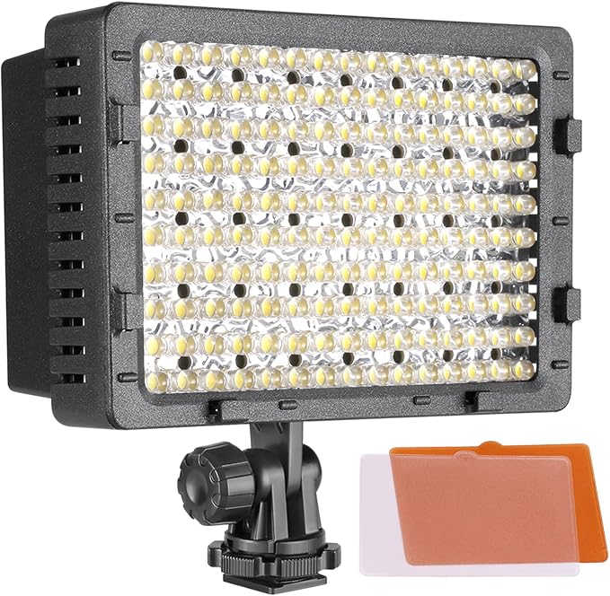 NEEWER 160 LED CN-160 Dimmable Ultra High Power Panel Camera Video Light | Camcorder LED Light, Compatible with Canon Nikon Pentax Panasonic SONY Samsung and Olympus Digital SLR Cameras - Image 8