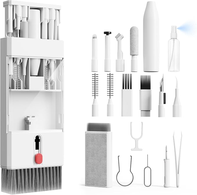 Keyboard Cleaner Laptop Cleaning Kit 22-in-1 | Computer Screen Cleaning Brush Tool, Multi-Function Electronic Device Cleaner Kit for MacBook, iPhone, Earbud, Camera Lens by Unknown