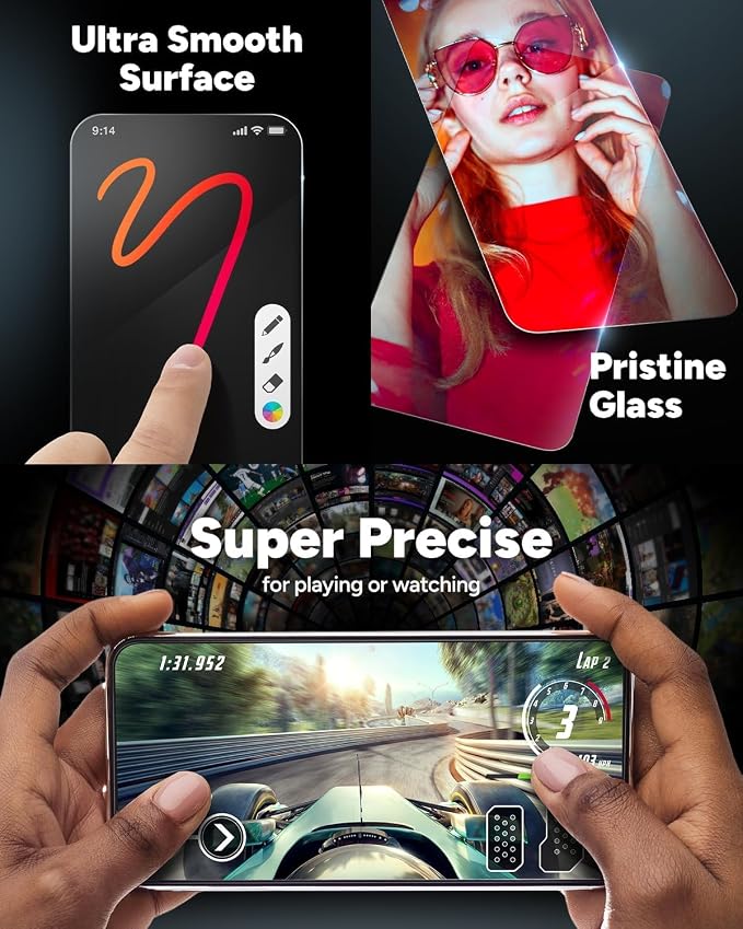 ZAGG Glass Elite Anti-Reflective Samsung Galaxy Z Fold6 Camera Lens Protector - Tempered Glass Lens Protector with Polycarbonate Frame, 5X Stronger, Maximum Scratch Protection, Smudge Resistant - Image 4