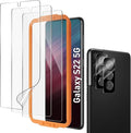 AACL 3-Pack for Samsung Galaxy S22 Screen Protector Film [6.1"] | with 2-Pack Camera Lens Protectors, Fingerprint Unlock, Anti-Scratch, Case-Friendly, 7H Hybrid Film [Not Glass] by AACL