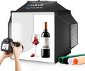 PULUZ Upgrade Light Box & Soft Box, 16"x16" Professional Shooting Tent with 480 LED Lights Photo Studio Light Box Photography with 4 Color PVC Backdrops for Jewelry and Product Photography by PULUZ