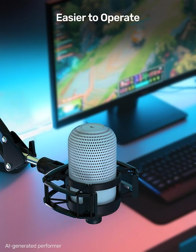 Custom Built for Razer Seiren Shock Mount, Elastic Suspension, Adapter | Anti-Vibration Elastic Suspension, Holder Clip & Screw Adapter. For Razer Seiren V3 Mini USB V2 Microphone, Ideal for Podcast - Image 4