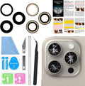 ASDAWN Back Rear Camera Lens Glass Replacement for iPhone 15 Pro Max 6.7 Inches with Pre-Installed Adhesive, ASDAWN Back Camera Lens Glass kit with Installation Manual + Repair Tool Set by ASDAWN