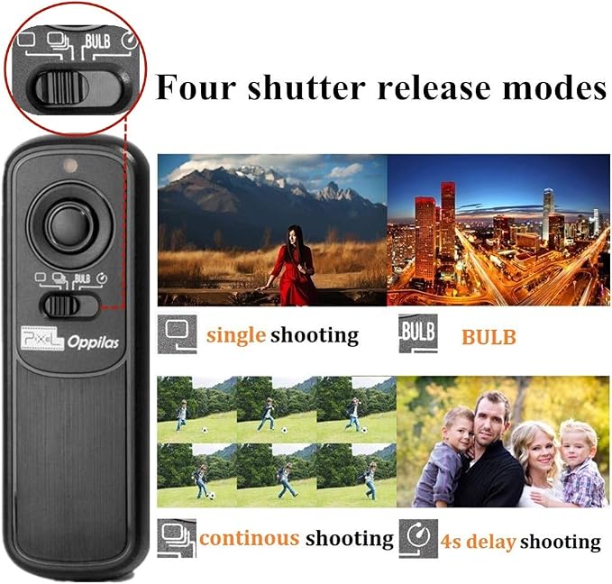 Pixel Camera Remote Shutter Release RW-DC0 for Nikon Wireless 2.4GHz 262ft | For Nikon Z8 Z9 D3 D4 D5 D800 D850 D800E D810A D810 D700 D500 D300 D300s D200 F100 F90 F90X F6 F5 D1X D2H MC-30A MC-36A - Image 2