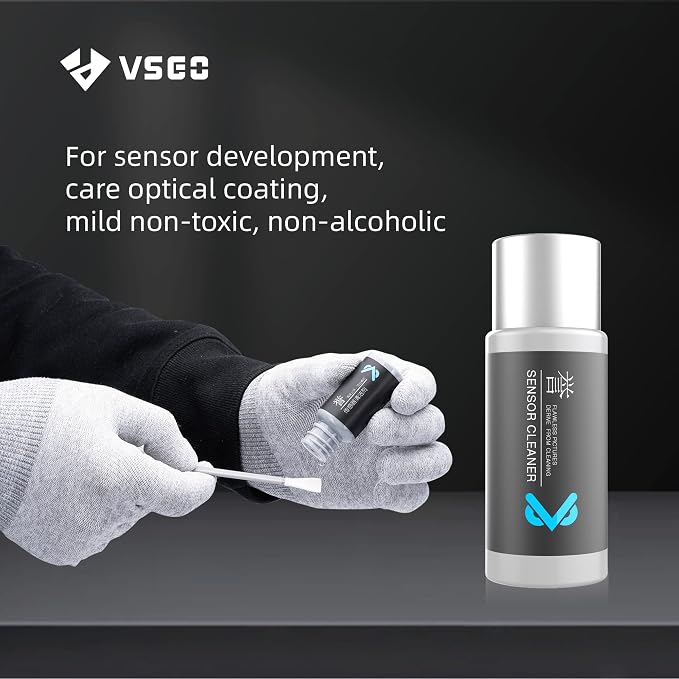 VSGO Micro 4/3 Digital Camera Sensor Cleaning Kit VS-S01-6 | for Nikon Sony Canon CCD CMOS Cleaning, 6 Pcs 12mm Sensor Cleaning Swabs, 10ml Sensor Cleaner - Image 7