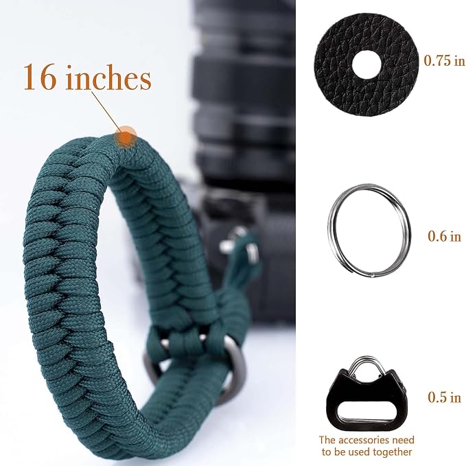 Camera Wrist Strap - DSLR Mirrorless Camera Quick Release Camera Hand Strap | with Safer Connector (Turquoise) - Image 5