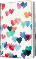 Fintie Photo Album for 3.5x4.25 Inch Polaroid Films, 64 Pockets | For Fujifilm Instax Wide Films, Polaroid Now+, Flip I-Type 600 Sx-70 Photos, Small Wallet Album, Memory Book, Raining Hearts by Fintie