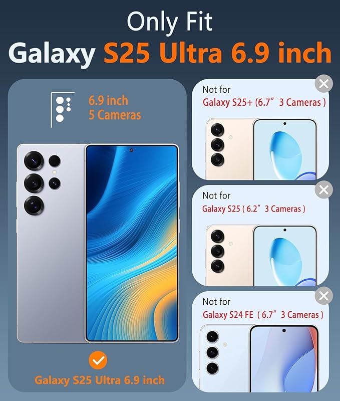 FNTCASE for Samsung Galaxy S25-Ultra Case: Magnetic Translucent Black Cover | Fit for MagSafe, Slim Matte Shockproof Protective Cases, Full Camera Protection, 14FT Military Grade Drop Tested - Image 2
