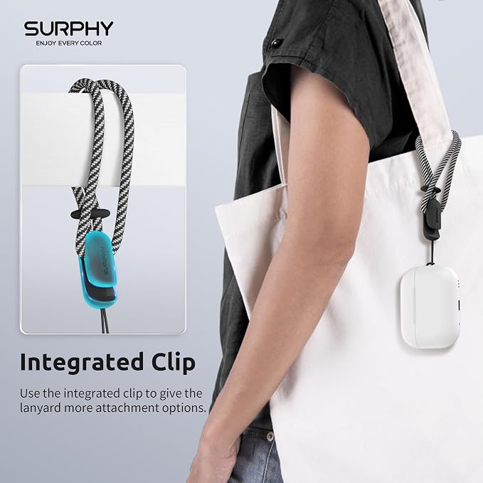 SURPHY 2 Pack Phone Lanyard, Phone Wrist Strap for Case, Camera Wrist Strap | Ultra-Light 2-Color Braided Phone Strap, Cellphone Charm Strap, Anti-Lost Wrist Lanyard for Women and Men, Black Gray - Image 3