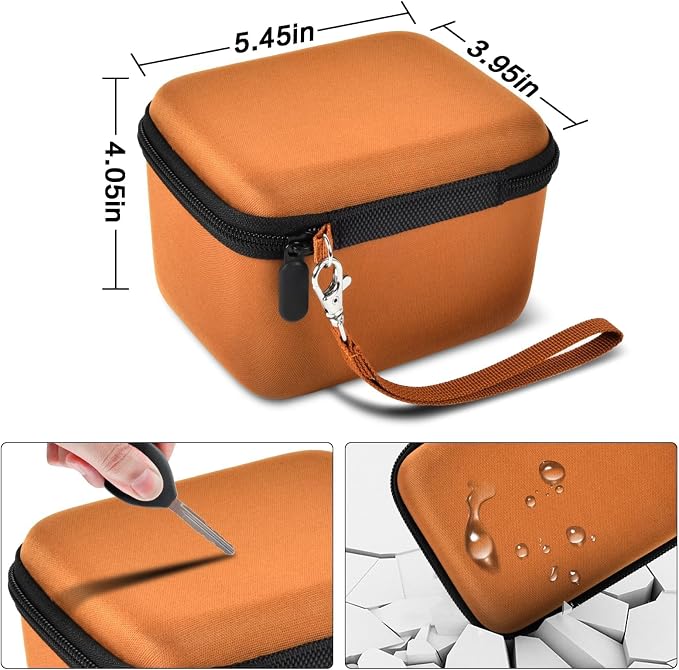 Comecase Vlogging Camera Case for Duluvulu/for VJIANGER 4K Digital Cameras | Mesh Pocket for Charging Cables and Batteries, Travel Storage for Vloggers, Parties and Camping (Brown) - Case Only - Image 5