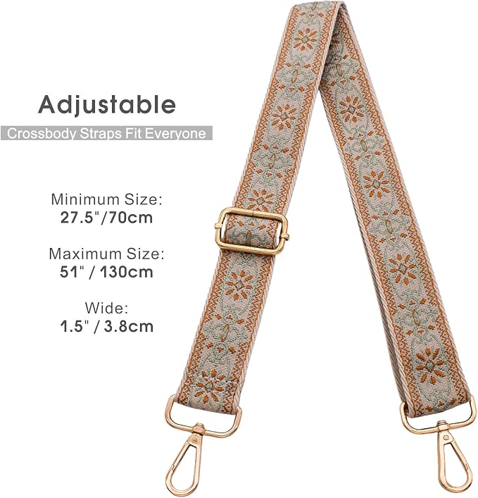 Replacement Purse Strap Shoulder Strap Adjustable Crossbody Strap for Women Crossbody Wide Shoulder Bag - Image 3