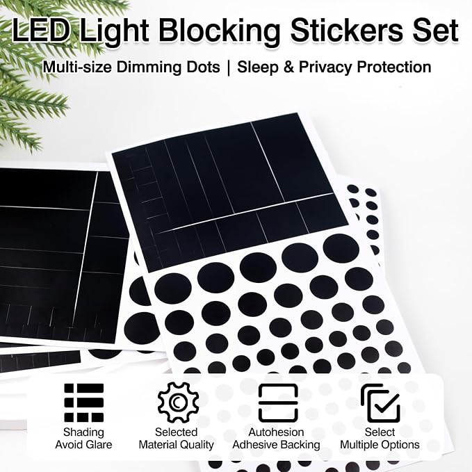 Vinyl Webcam Covers – Restickable Privacy Stickers for Laptop, Smartphone, Tablet, Smart TV & Game Console – Black, Multiple Sizes - Image 2
