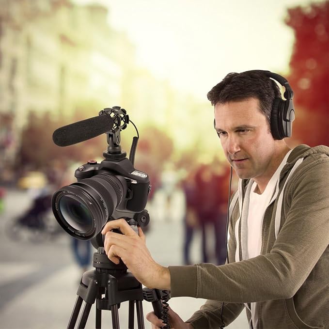 Pyle Camera-Mount Shotgun Microphone, Back Electret Condenser, Line-Gradient Pattern, 3.5mm Connector, 42dB Sensitivity, 50Hz-18kHz, Windscreen & Mic Holder, On-Camera Condenser Mic for Clear Audio - Image 7