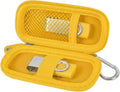 USB Flash Drive Case, SD Card/Thumb Drive/Memory Cards Holder, Bag Only | SDXC/SDHC Storage, Electronic Accessories Organizer for SanDisk / for Samsung, for Students/IT/Office/School/Travel, Yellow by ALKOO