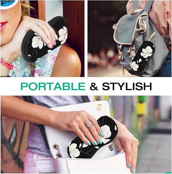 MoKo Sunglasses Soft Case Ultra Light Neoprene Zipper Eyeglass Case for Men Women - Image 5