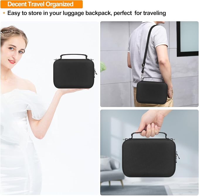 Elonbo Carrying Case for Sony ZV-1F / ZV-1 / ZV-1 II Digital Camera, Black | Sony ZV 1F Vlogging Camera Hard Travel Protective Bag, Vlogger Accessory Kit Tripod Microphone Grip Organizer Holder - Image 8