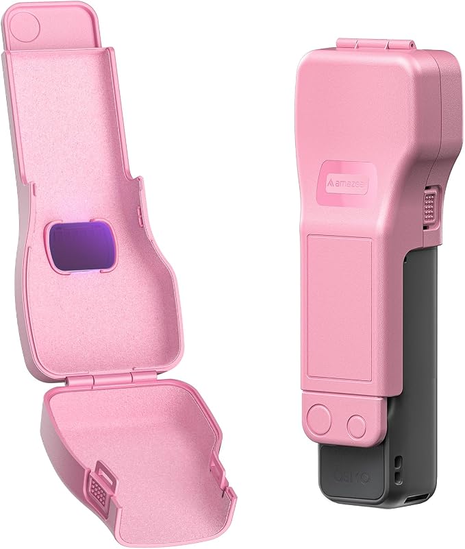AMAZEAR Gimbal Screen Protective Cover for DJI OSMO Pocket 4/3/Xtra Muse, Pocket4 Accessories Portable Lens Cap Hard Case with Soft Lining for Carry/Protection/Storage, Quick Open/Close, Pink by YourProPhotoGear