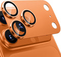 WSKEN for iPhone 17 Pro Max Camera Lens Protector - Military Grade Design | Strong Adhesion, Daily Shatterproof, Metal Aluminum Alloy Tempered Glass Camera Screen Protector, Cosmic Orange by SmartProtectionGreenerFuture