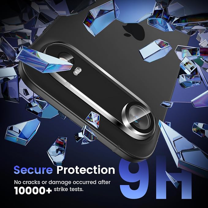 Tensea 3Pcs for iPhone Air Camera Lens Protector | Tempered Glass Film Camera Cover Lens Screen Protector, HD Clear, Full Edge to Edge, Case Friendly for iPhone 17 Air 6.5" - Image 5