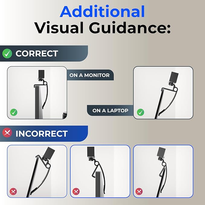 HumanCentric Video Conference Lighting - Webcam Light for Streaming LED | Monitor & Laptop Light for Video Conferencing, Zoom Lighting for Computer, Replace Ring Light for Zoom Meeting, Double Kit - Image 9