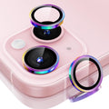 ESR 2 Pack Camera Lens Protector for iPhone 15/15 Plus/14/14 Plus, Ultra-tough HD Individual Lens Protectors, Scratch Resistant, Ultra-thin Tempered Glass, Armorite Series, Chromatic | Individual Camera Cover, 9H Tempered Glass, Original Camera Clarity... by Unknown
