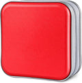 Siveit CD/DVD Cases 40 Capacity Disc Storage Binder for Car(Red) | Holders Wallet Hard Plastic CD/DVD Case for Car Home Office Travel by Siveit