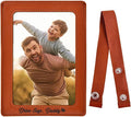 Best Dad Ever Picture Frame, Artificial Leather Car Visor Picture Frame, Car Picture Holder, Fits 5-inch(3.5" x 5") Photo Displays Drive Safe Daddy Visor Clip, Accessories We love you by TRUMPETIC
