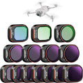 NEEWER Polarized ND Filter Set Compatible with DJI Mini 4 Pro, ND8 ND16 ND32 ND64 ND128 ND256 ND1000 ND8/PL ND16/PL ND32/PL ND64/PL LPR CPL Black Diffusion 1/4 Filter for Mist Cinematic Effect, FL-B05 by Neewer