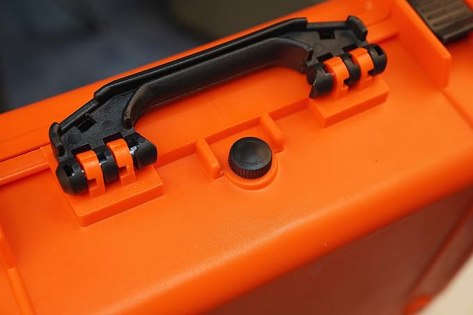 MEIJIA All Weather IP67 Waterproof Hard Camera Case,Hard Protective Case,Hard Case with Customizable Foam,Fit Use of Drones,Camera,Equipments,Pistols(Orange,18.5 x14.06x6.93inches) - Image 7