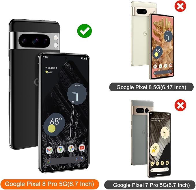 3+3 Pack for Google Pixel 8 Pro Screen Protector 6.7 inch, 3 Pack Tempered Glass Screen Protector&3 Pack Camera Lens Protector - Image 4