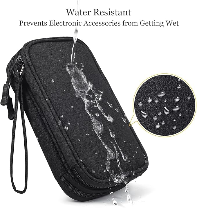 CAOODKDK Electronics Accessories Organizer Pouch Bag, Travel Universal Organizer for Cable, Charger, Phone, SD Card, Business Travel Gadget Bag - Image 6