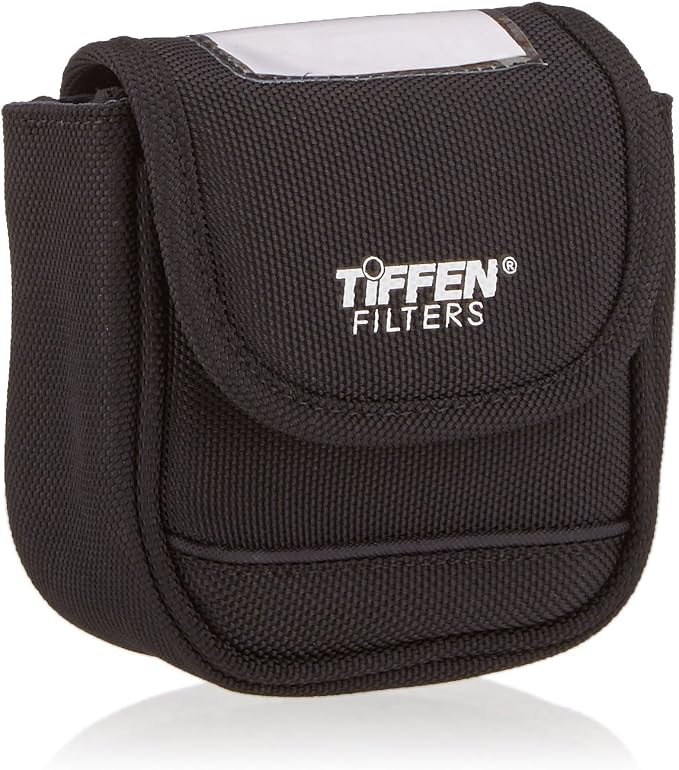 Tiffen 4BLTPCHLGK Large Belt Style Filter Pouch for Filters 62mm to 82mm,Black by Tiffen