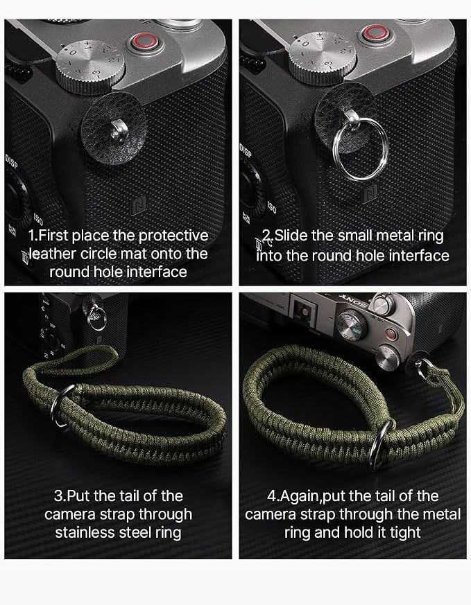 Camera Wrist Strap for Mirrorless Cameras, Quick Release Camera Wrist Strap, Camera Hand Strap with Safer Connector - Image 3