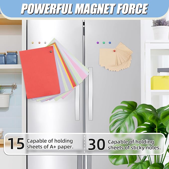 FINDMAG 16 Pack Magnets for Whiteboard, Fridge Magnet, Small Magnets, Refrigerator Magnets, Neodymium Magnet for School, Home, Garage, Crafts - Image 4