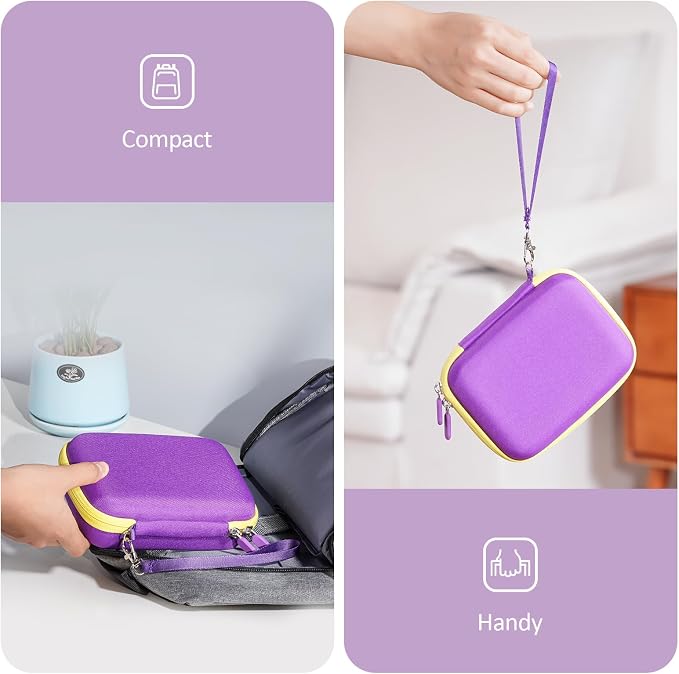 ProCase Hard Playing Card Game Carrying Case, Holds 300+ Cards -Purple | Travel Storage Box, Compatible with UNO, Five Crowns, SKYJO, PlayMonster and More Card Games, Case Only - Image 4