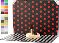 Meking 12Pcs 24Patterns Product Photography Backdrops Kit (16.5X11.8inch) | Small Photo Backdrop Colorful Polka Dot Flat Lay Background for Jewelry, Cosmetics,Crafts and Other Small Product Photography by Meking