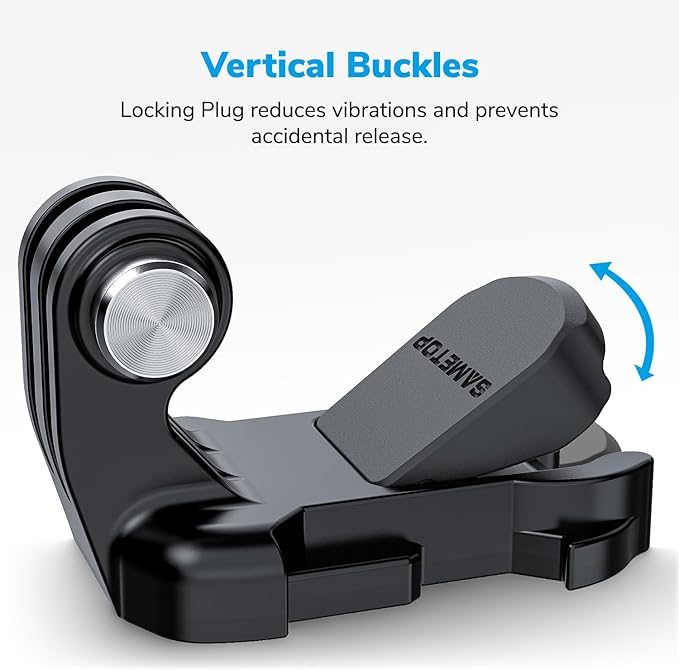 Helmet Sticky Mounts Adhesive Buckle Mount Accessories for GoPro | Screw Kit, for Go Pro Hero 13 12 11 10 Max 9 8 7 6 5 Session Mission DJI Osmo Insta360 AKASO Action Cameras, 12 in 1 - Image 4
