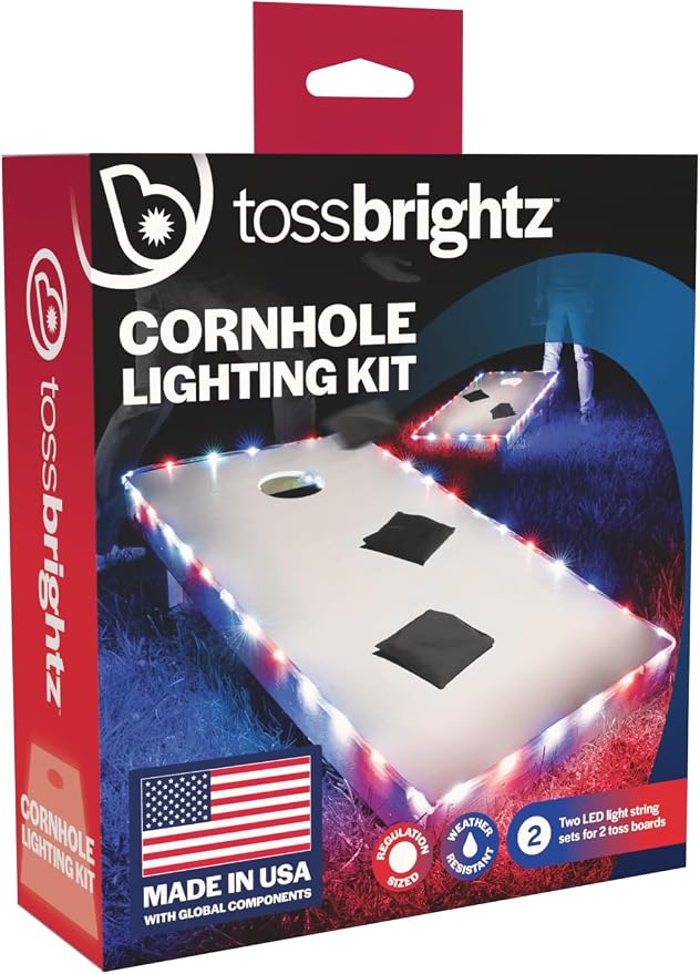 TossBrightz LED Cornhole Lights (Set of Two) - Weather Resistant Kit - Image 3