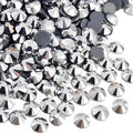 Jollin Hotfix Rhinestones Flatback Crystal Gems 4.8mm SS20, Silver Hematite | 1440pcs Hot Fix Crystals Glass Rhinestones for Bedazzling, Crafting, Clothes, Shoes & Accessories DIY Decoration by Jollin