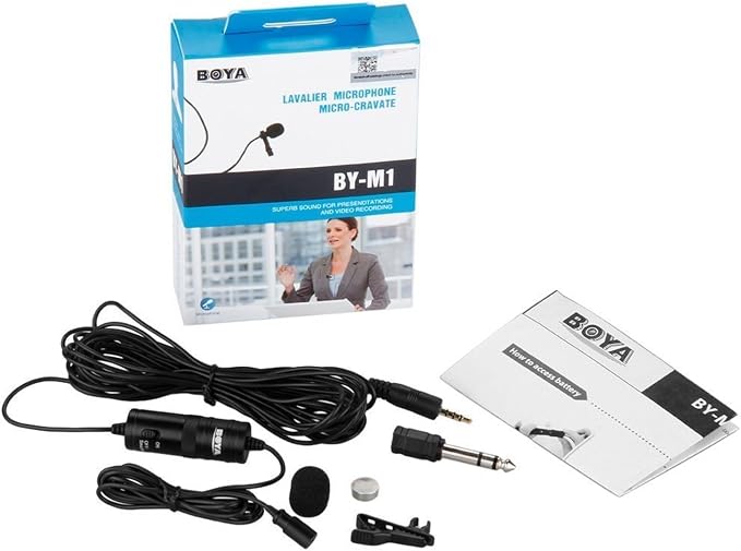 BOYA by M1 Collar Microphone for Smartphones Canon Nikon DSLR Cameras Camcorders Audio Recorder PC - Image 8