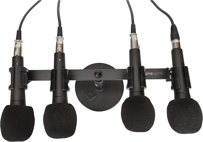 Gator Frameworks 1-to-4 Mic Mount Bar with Standard 5/8-Inch Thread Suitable for Most Microphone Stands Boom Arms (GFWMIC1TO4) - Image 7