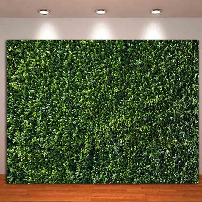 Nature Spring 3D Green Leaves Theme Photo Background Wedding Birthday Party Newborn Baby Shower Photography Backdrops Zoo Decor Shoot Props Bannner (9X6 FT) - Image 2