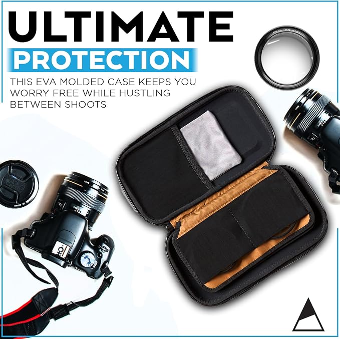 NOMATIC McKinnon Filter Case - Camera Case for Lens Filters - Fits up to 6 82mm Filters - Weather Resistant EVA Foam Tech Pouch - Image 6